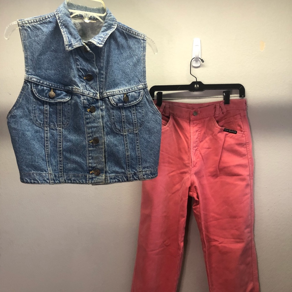 Vintage 1990s Reseller Denim Dress Lot 5lbs box 11